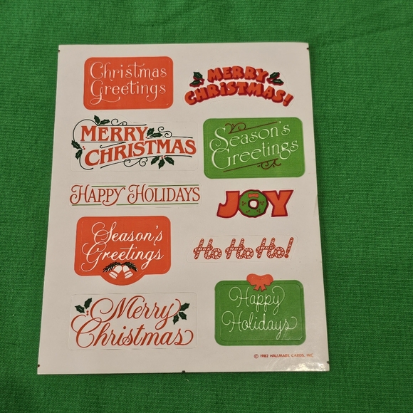 CH5:  Christmas Sticker Bundle  - 11 Sheets - American Greetings Hallmar… - Picture 11 of 13